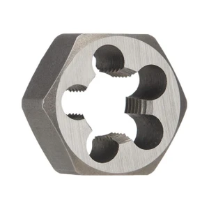 Drill America M12 X 1.5 Carbon Steel Hex Rethreading Die - DWTSMH12X1.5