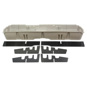 Du-ha Underseat Storage Gun Case For '07-13 Chevrolet/gmc & '07-'14 Heavy Duty Crew Cab (light Gray) - 10043