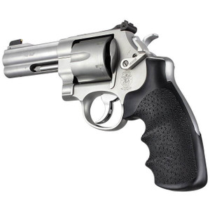 Hogue Round Butt Rubber Monogrip For S&w N-frame Revolvers (black) - 25000