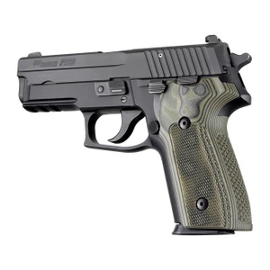 Hogue Sig Sauer P228/p229 Checkered Grips G10 G-mascus (green Lava) - 28178