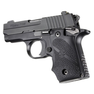 Hogue Sig Sauer P238 Overmolded Rubber Grip With Finger Grooves (black) - 38000