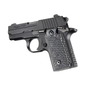 Hogue Sig Sauer P238 Piranha Grip G10 - G-mascus (black/gray) - 38137BLKGRY