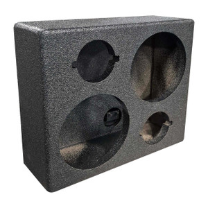 Installation Solution Universal Dual 6.5" Speaker & Dual Tweeter Enclosure Box - ISBOX-WD265-2TW