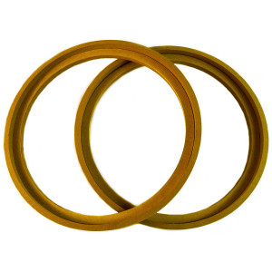 Nippon Mdf Speaker Ring With Recess With Bezel: 10" X 1/2" Extension (pair) - RING-10BZ