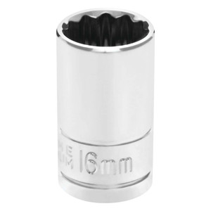 Performance Tool 1/2" Drive 12-point Metric 16mm Socket