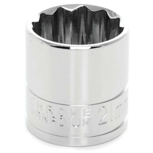Performance Tool 1/2" Drive 12-point Metric 21mm Socket