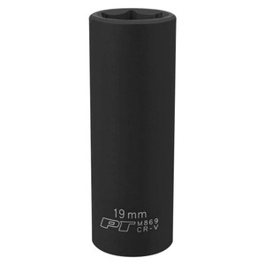 Performance Tool 1/2" Drive 19mm 6-point Deep Impact Socket