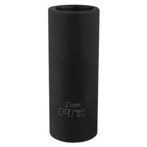 Performance Tool 1/2" Drive 21mm 6-point Deep Impact Socket