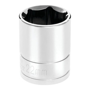 Performance Tool 1/2" Drive 22mm Metric 6-point Socket