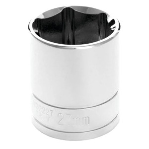 Performance Tool 1/2" Drive 27mm Metric 6-point Socket