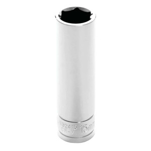 Performance Tool 1/2" Drive 6-point Metric 15mm Deep Socket