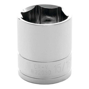 Performance Tool 1/2" Drive 6-point Sae 15/16" Socket