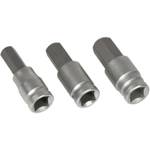 Performance Tool 3/8" Drive Large Metric Hex Bit Socket Set (3 Piece)