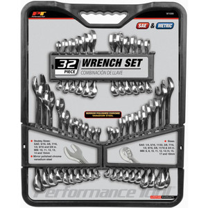 Performance Tool 32-piece Sae And Metric Wrench Set