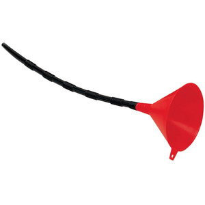 Performance Tool Funnel With 18-inch Flex Spout Plastic Red