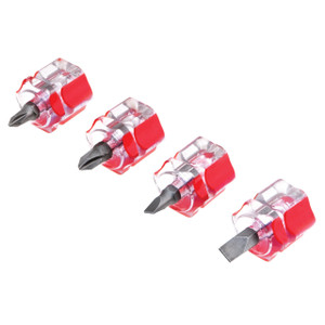 Performance Tool Mini Stubby Screwdriver Set (4 Piece Set) - W80004