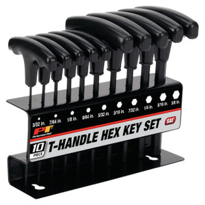 Performance Tool Soft Grip Dual Drive Sae Hex T-handle Set (10 Piece) - W80274