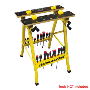Performance Tools Portable Adjustable Multi-purpose Workbench (hi-vis Yellow)
