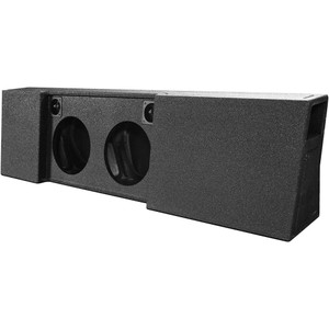 Qpower "qbomb" Ford F-series Super Crew '09-'26 Dual 10" Vented Empty Woofer Box - QBFORD09210