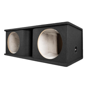 Qpower Dual 12" Curved Vent Port Empty Woofer Enclosure - QHP212V