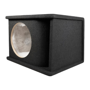 Qpower Single 10" Curved Vent Port Empty Woofer Enclosure - QHP110V