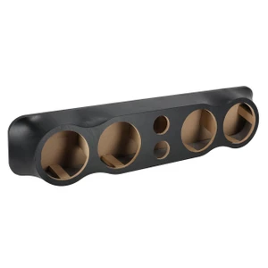 Qpower Vinyl Covered Sealed Empty Speaker Pod With (4) 6.5" Speakers & (2) 3" Tweeters - QPOD65QUAD