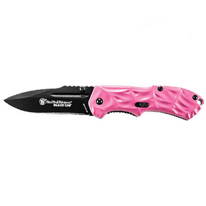 Smith & Wesson 2.5" Spring Assisted Folding Pocket Knife (pink Handle) - SWBLOP3SMP