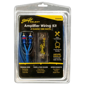 Stinger 4 Gauge Amplifier Wiring Kit Cca Cable - 1000 Watts - SSK4ANL