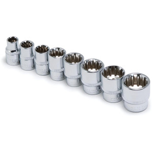 Titan 3/8" Drive Sae Spline Socket Set (8 Piece)