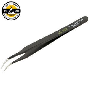 Wiha Esd Safe Tweezers 7a Sa - Curved Extra Fine 120mm - 44510