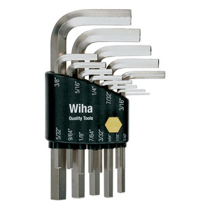 Wiha Sae Short Arm Hex L-key Wrench Set - 13 Piece Set - 35194