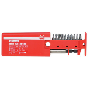 Wiha Slotted/phillips/torx Bit Selector With Magnetic 1/4-inch Bit Holder (12 Piece) - 79243