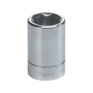 Williams 1/2" Shallow Socket 3/8" Drive 8 Point - JHWBD-816