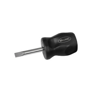 Williams Endurogrip Keystone Stubby Screwdriver: Slotted 1/4" X 1-3/4" - JHWSDS-62