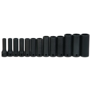 Williams Supertorque 3/8" Drive Deep Metric Socket Set On Clip Rail 6-point (13 Piece) - JHWMS1213H