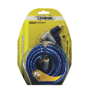 Xscorpion 3-foot Right Angle Triple Shielded Rca Cable With Remote Wire - 3TR