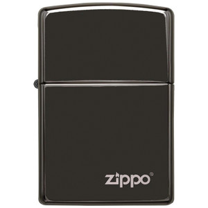 Zippo Windproof Lighter Ebony Finish W/zippo Logo - 24756ZL