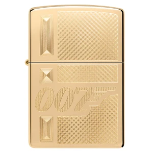 Zippo Windproof Lighter James Bond Auto Engrave - High Polish Brass