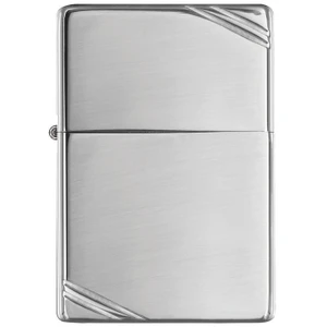 Zippo Windproof Lighter Vintage High Polish Chrome With Slashes - 260