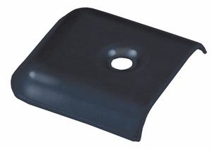 Jr Products - Vinyl End Caps  Metal  Black - 49685