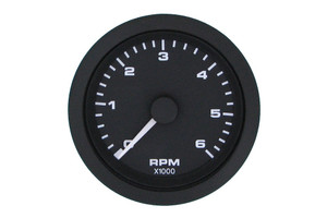 Sierra Marine - Tach 6k  Black Premier Pro 3' - 62724P