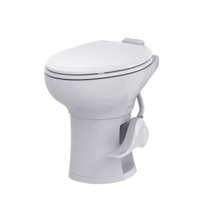 Seaflo - Plastic Rv Toilet W/sprayer  Bone C - SFRTPH-02-02