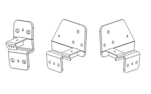 Go Rhino - Brackets For Dominator Sidesteps - D64205TK