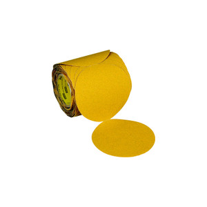 3M Gold Abrasive Disc Roll, 800, 6 in, No Hole, 100 Discs/Roll 6 Rolls/Case - 7100363750
