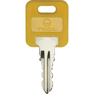Fasteners Unlimited KEYCHANGE Global Link Lock Cylinder Keys, G300 series , Change Key, Yellow - KEY-CHANGE