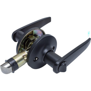 Fasteners Unlimited LSL707PVMB1PK Global Link RV Modern Interior Lever Style Privacy Lockset - LSL-707PV-MB-1PK