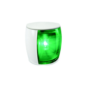 Hella 017461111 Naviled Pro Side Light, White Housing Finish, Green Lens Color, Starboard, 3 nm - 17461111