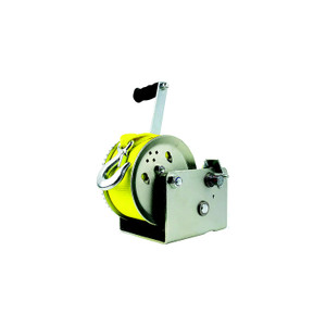 Powerwinch 21500W320011ZR Utility Series Trailer Winch 21500-W, 3200 lb Capacity, 11" Handle, Zinc - 21500-W-3200-11-Z-R