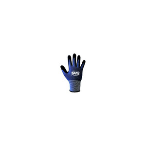 Raven Safety, 6407014, Nitrile Palm Coat Glove L, Seamless knit, Sandy nitrile, Gray/Black, 9.25 x 4.75 x 0.25 - 640-7014