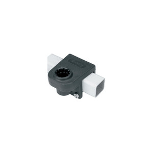 Scotty 0243BK Rod Holder 1-1/4" Square Rail Mount, Black - 0243-BK
